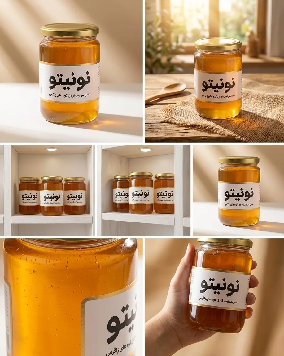 عسل طبیعی یک کیلویی